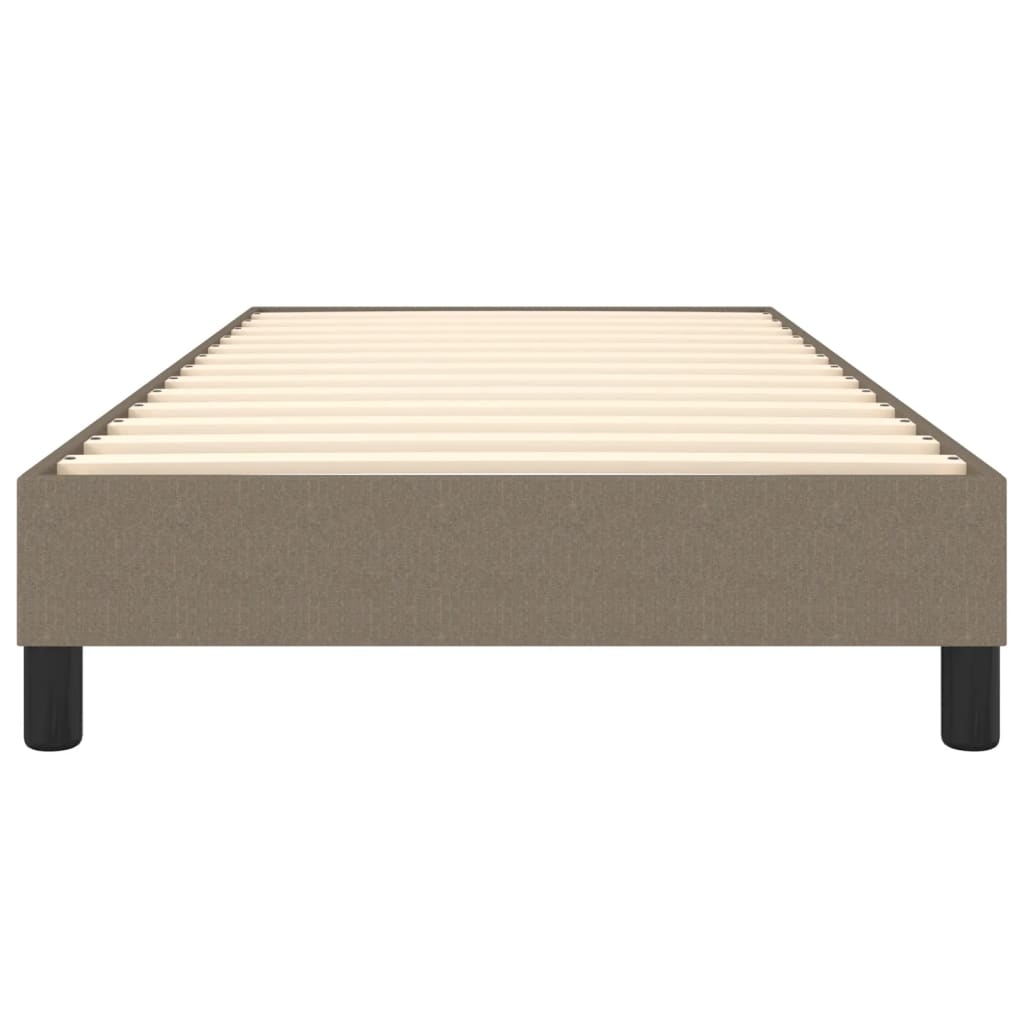 Estrutura de cama 100x200 cm tecido cinza-acastanhado