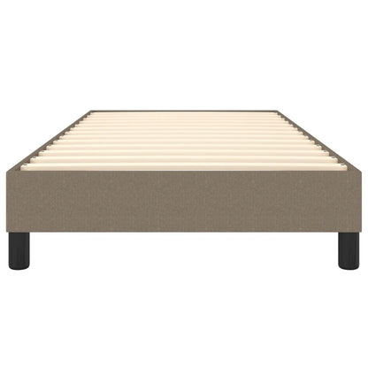 Estrutura de cama 100x200 cm tecido cinza-acastanhado