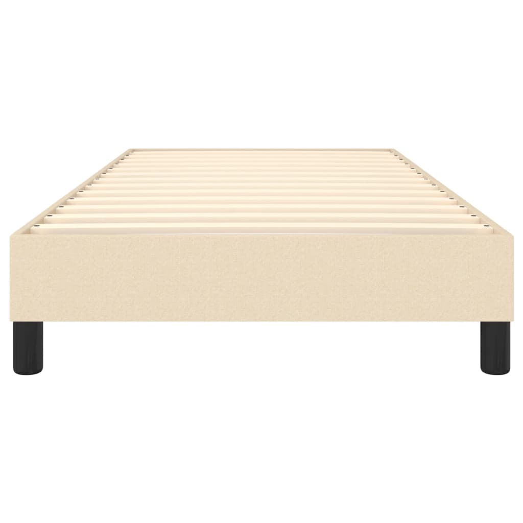 Estrutura de cama tecido 100x200 cm cor creme