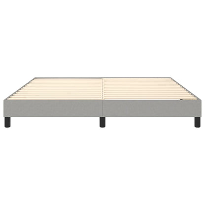 Estrutura de cama 160x200 cm tecido cinza-claro