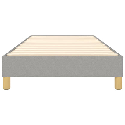 Estrutura de cama 90x190 cm tecido cinza-claro