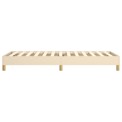 Estrutura de cama 90x190 cm tecido cor creme