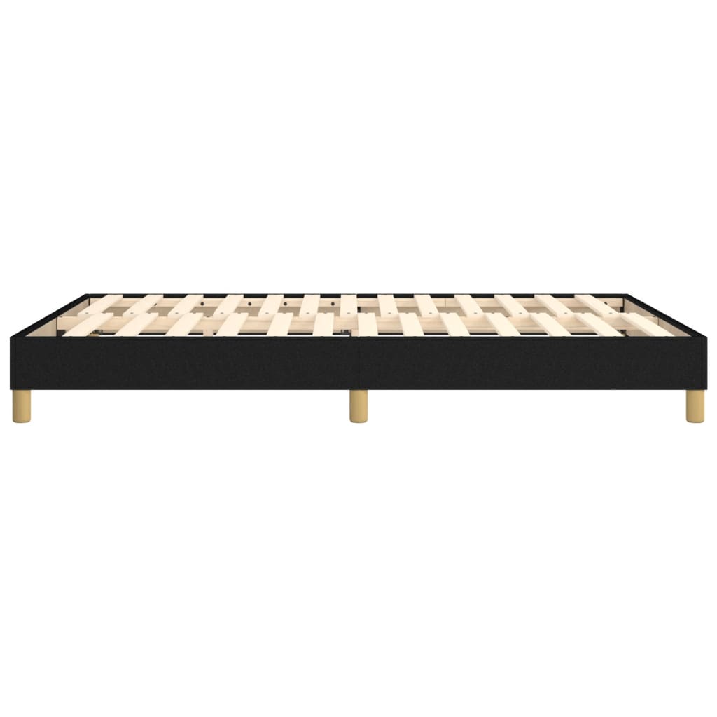 Estrutura de cama 140x190 cm tecido preto