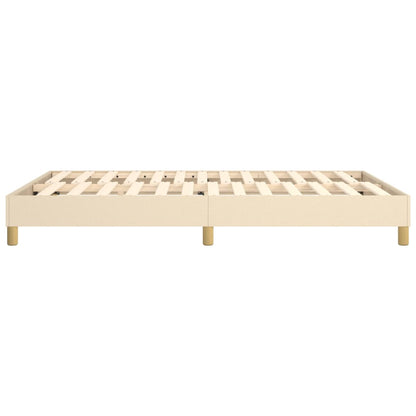 Estrutura de cama 140x190 cm tecido cor creme