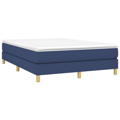 Estrutura de cama 140x190 cm tecido azul