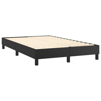 Estrutura de cama 120x200 cm couro artificial preto