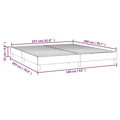 Estrutura de cama 160x200 cm couro artificial cinzento