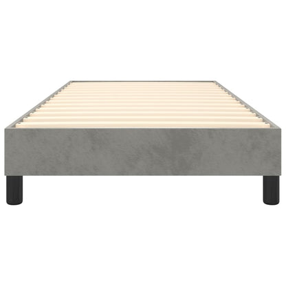 Estrutura de cama 80x200 cm veludo cinzento-claro