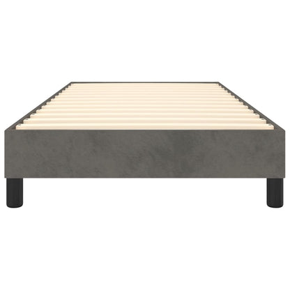 Estrutura de cama 90x190 cm veludo cinzento-escuro