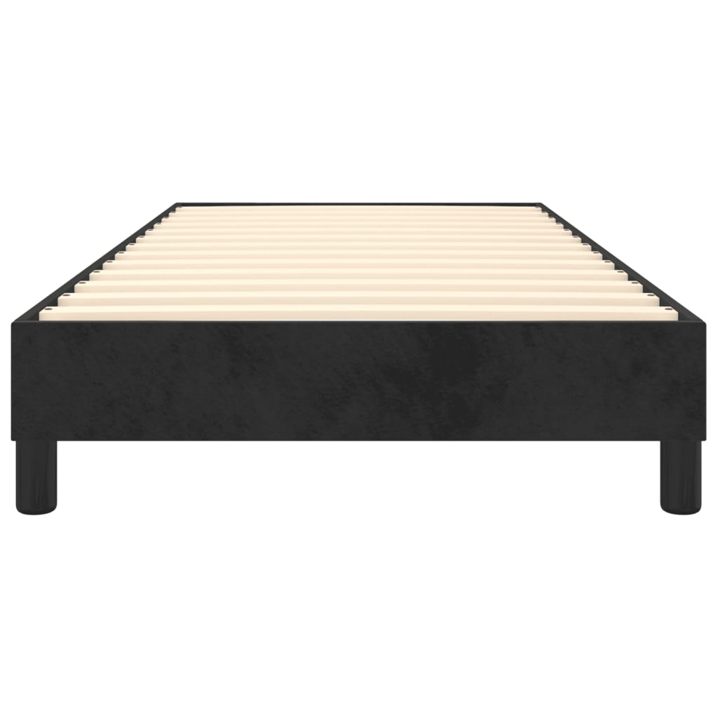 Estrutura de cama 90x190 cm veludo preto