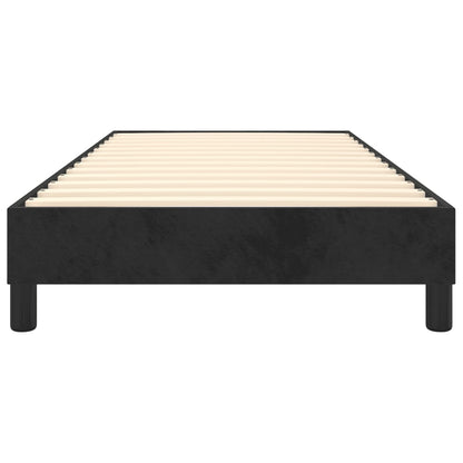 Estrutura de cama 90x190 cm veludo preto