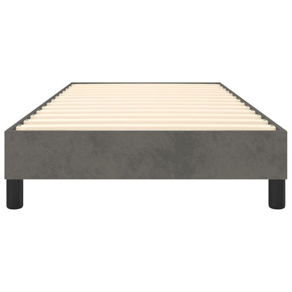 Estrutura de cama 90x200 cm veludo cinzento-escuro