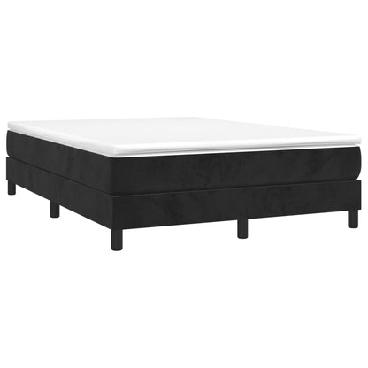 Estrutura de cama 140x190 cm veludo preto