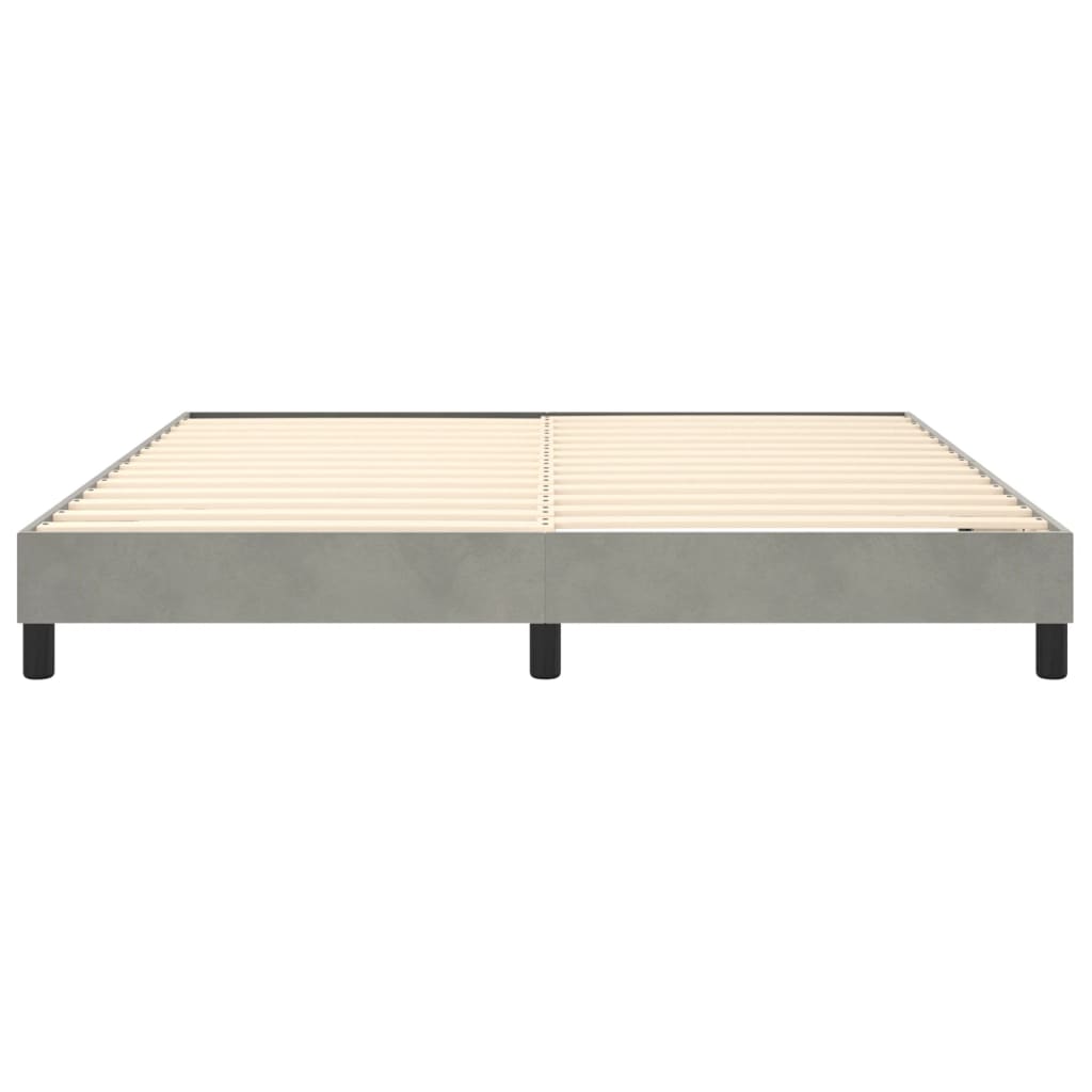 Estrutura de cama 180x200 cm veludo cinzento-claro