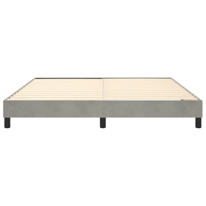 Estrutura de cama 180x200 cm veludo cinzento-claro