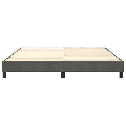 Estrutura de cama 180x200 cm veludo cinzento-escuro