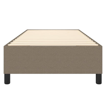 Estrutura de cama 90x190 cm tecido cinza-acastanhado