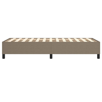 Estrutura de cama 90x190 cm tecido cinza-acastanhado