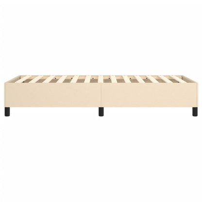 Estrutura de cama 90x190 cm tecido cor creme