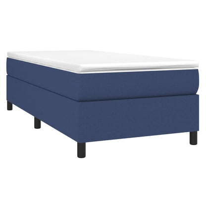 Estrutura de cama 90x190 cm tecido azul