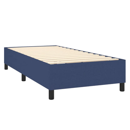 Estrutura de cama 90x190 cm tecido azul