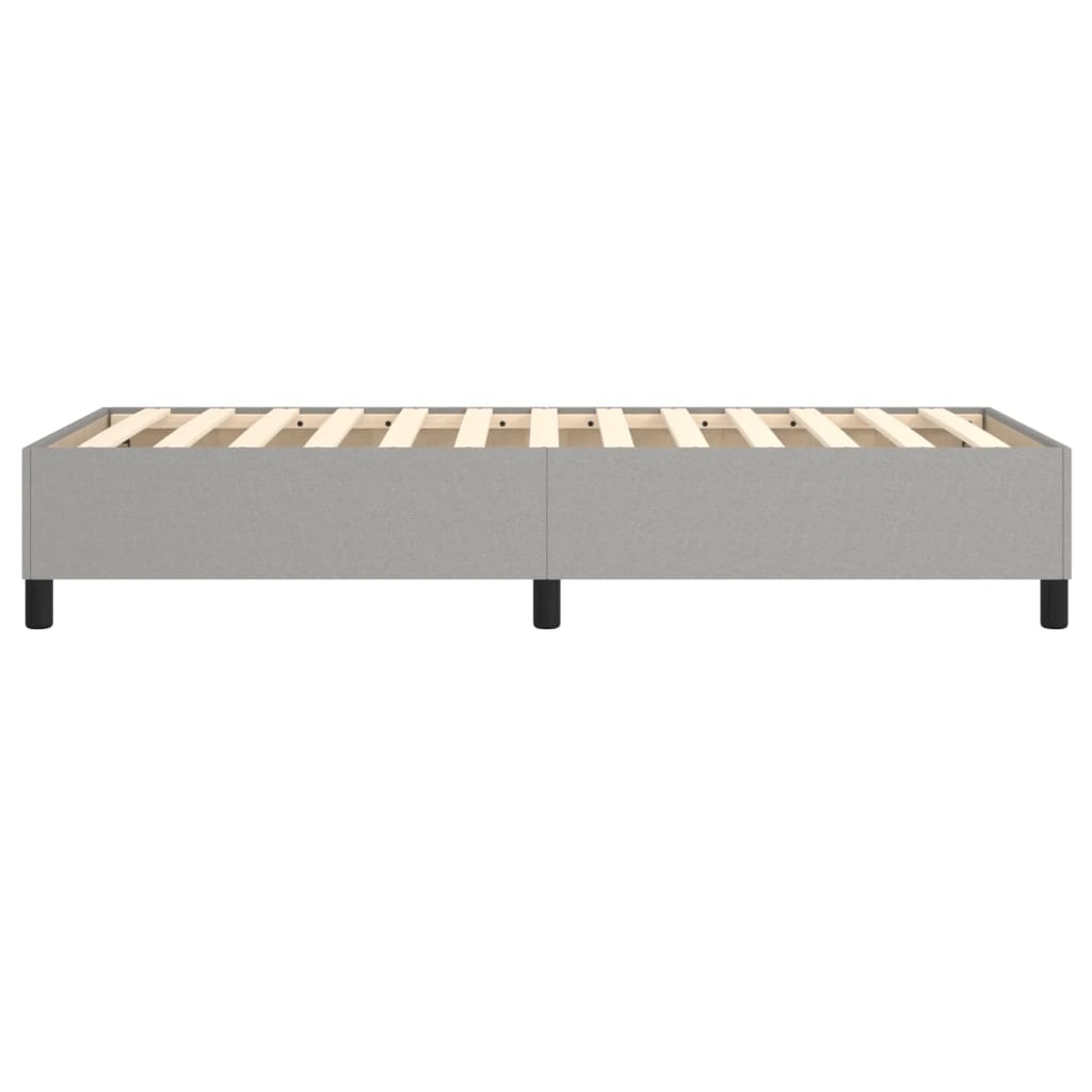 Estrutura de cama 90x200 cm tecido cinza-claro