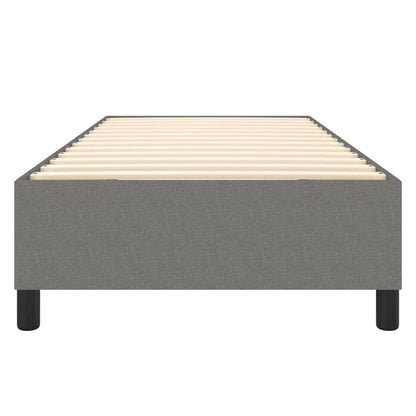 Estrutura de cama 90x200 cm tecido cinzento-escuro