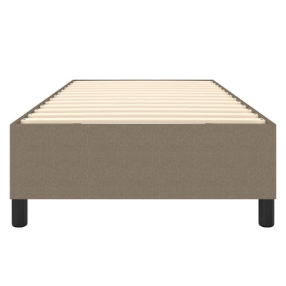 Estrutura de cama 90x200 cm tecido cinza-acastanhado