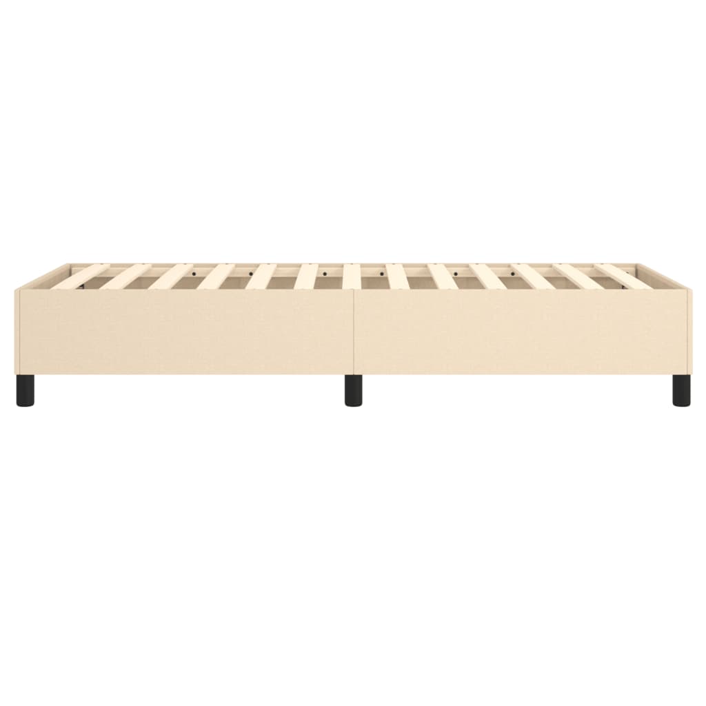 Estrutura de cama tecido 100x200 cm cor creme