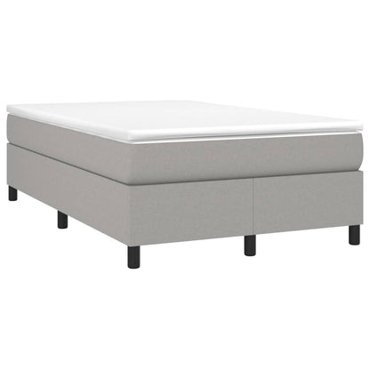 Estrutura de cama 120x200 cm tecido cinza-claro