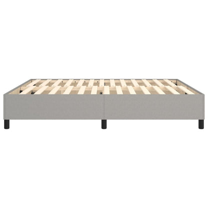 Estrutura de cama 160x200 cm tecido cinza-claro