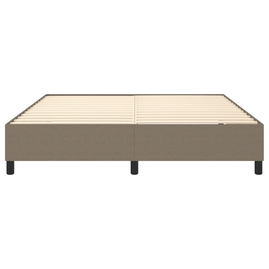 Estrutura de cama 180x200 cm tecido cinza-acastanhado