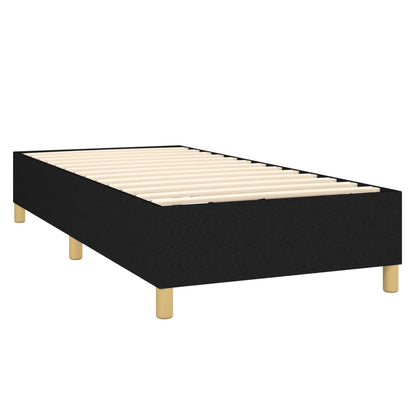 Estrutura de cama 90x190 cm tecido preto