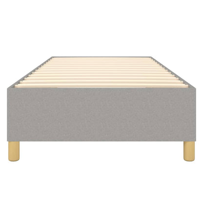 Estrutura de cama 90x200 cm tecido cinza-claro