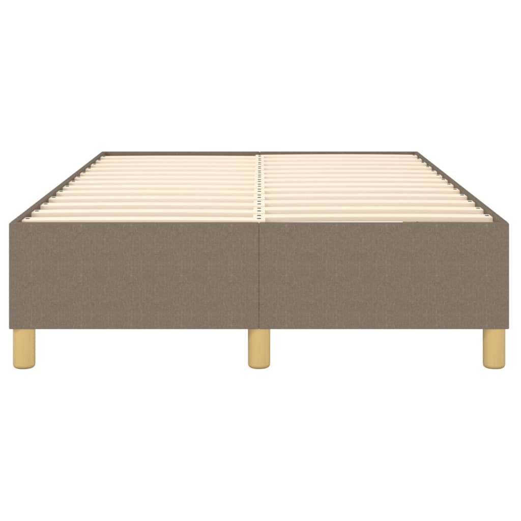 Estrutura de cama 120x200 cm tecido cinza-acastanhado