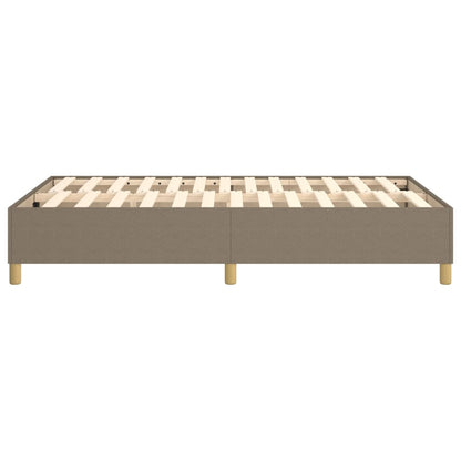 Estrutura de cama 120x200 cm tecido cinza-acastanhado