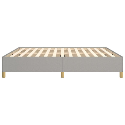 Estrutura de cama 180x200 cm tecido cinza-claro