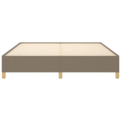 Estrutura de cama 180x200 cm tecido cinza-acastanhado