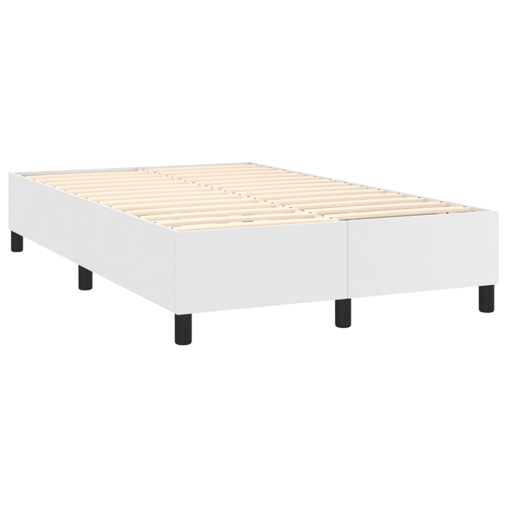 Estrutura de cama 120x200 cm couro artificial branco