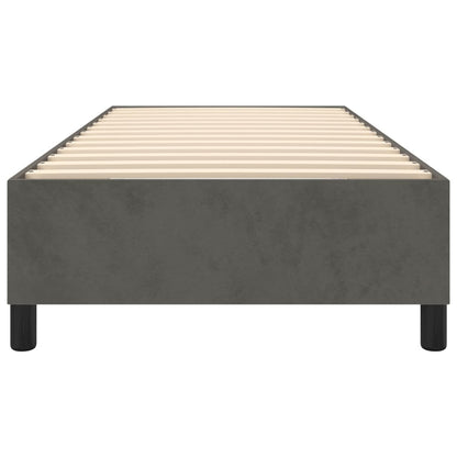 Estrutura de cama 80x200 cm veludo cinzento-escuro