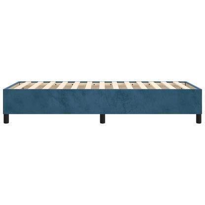 Estrutura de cama 80x200 cm veludo azul-escuro