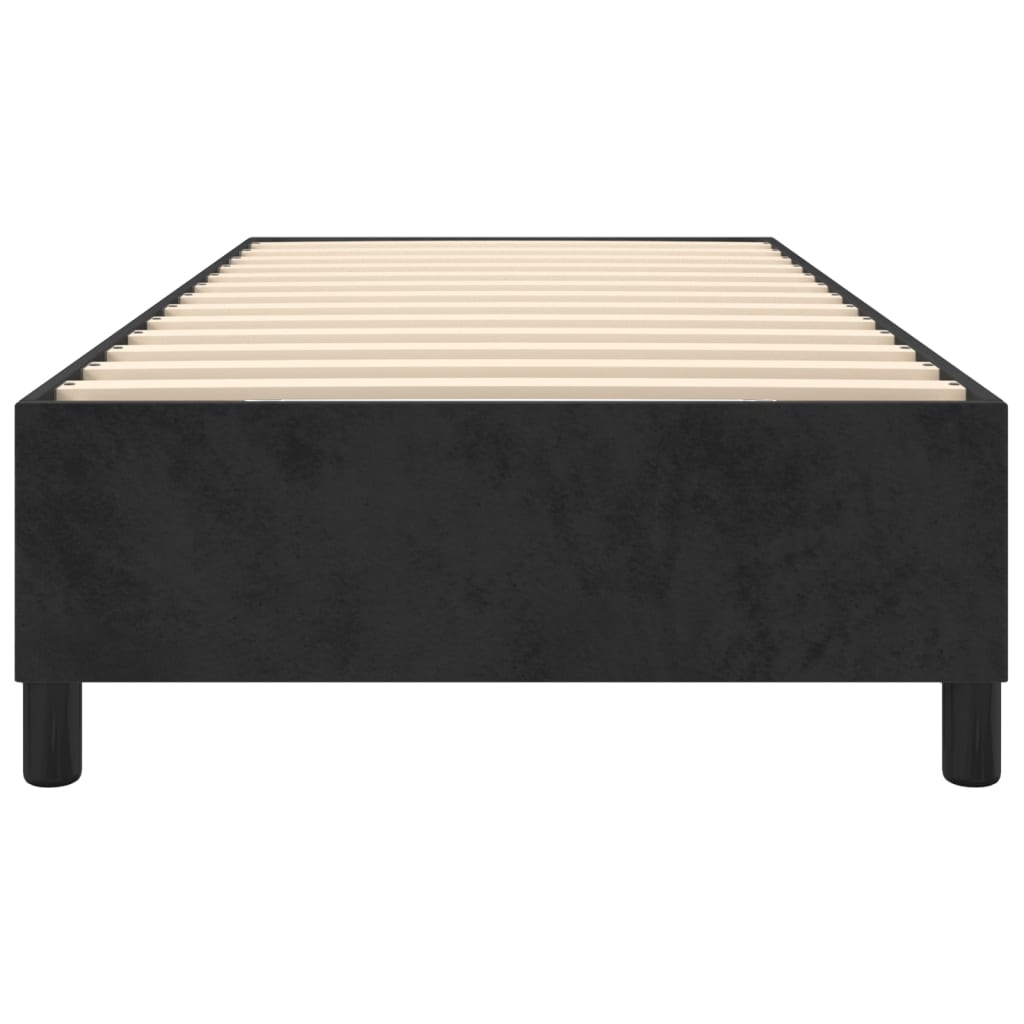 Estrutura de cama 90x190 cm veludo preto