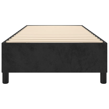 Estrutura de cama 90x190 cm veludo preto