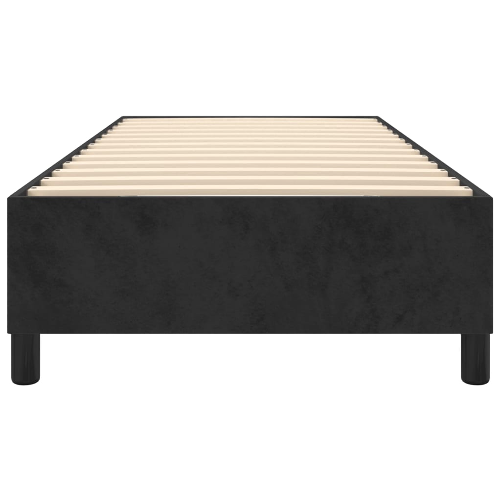 Estrutura de cama 90x200 cm veludo preto