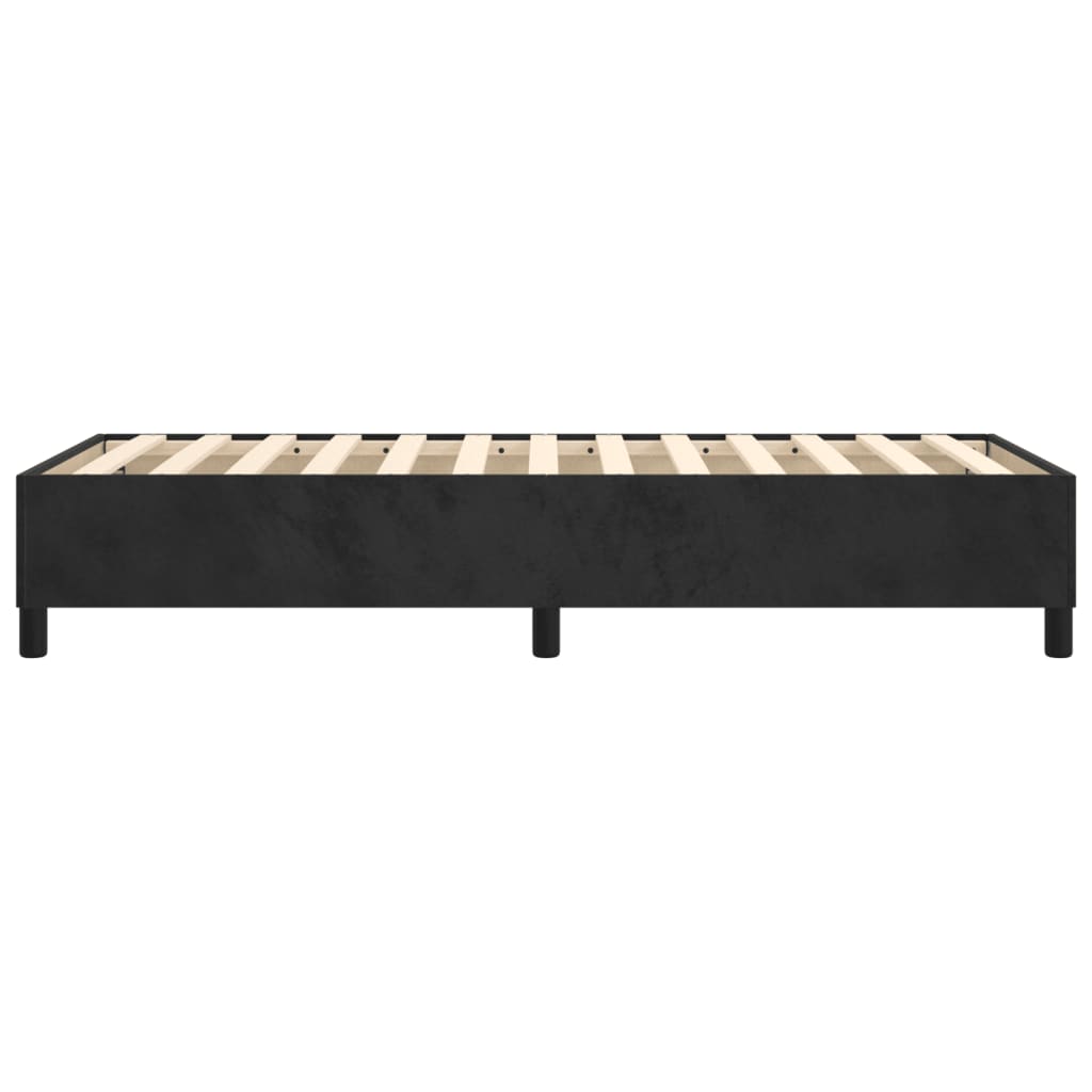 Estrutura de cama 90x200 cm veludo preto