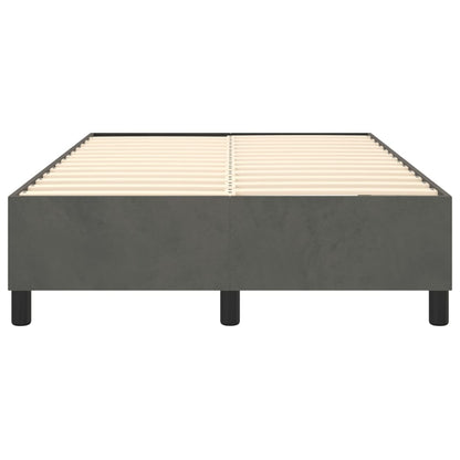 Estrutura de cama 120x200 cm veludo cinzento-escuro