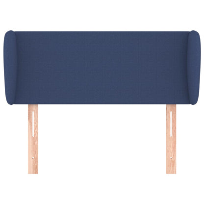 Cabeceira de cama c/ abas tecido 83x23x78/88 cm azul