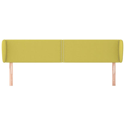 Cabeceira de cama c/ abas tecido 183x23x78/88 cm verde