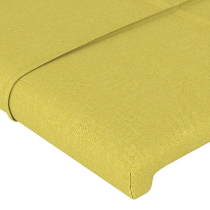 Cabeceira de cama c/ abas tecido 103x23x78/88 cm verde