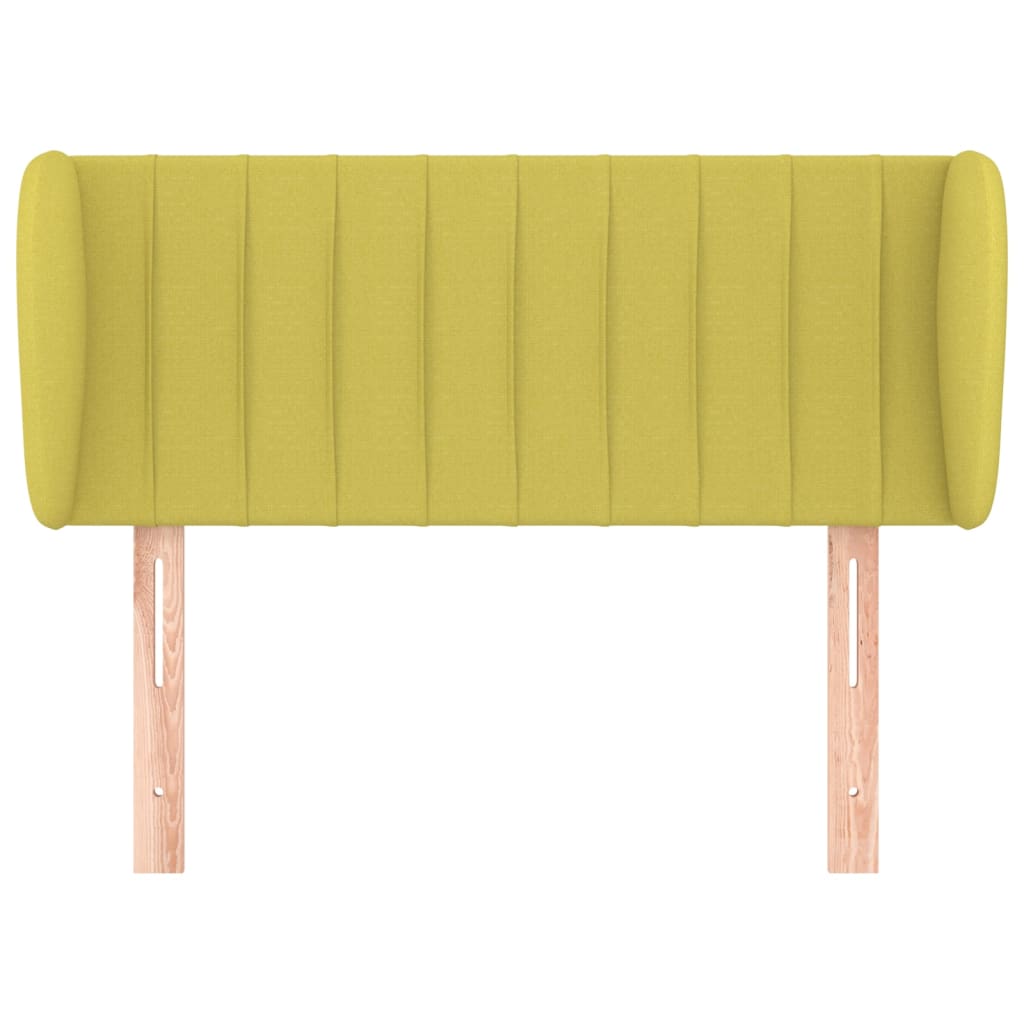 Cabeceira de cama c/ abas tecido 103x23x78/88 cm verde